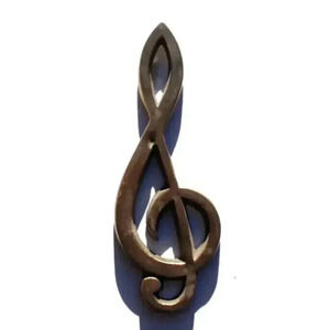 Vintage MCM Retro Mid Century Modern Brass Musical 6" Tall